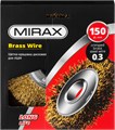 MIRAX 150 мм, витая стальная латунированная проволока 0.3 мм, щетка дисковая для УШМ (35141-150) 0002153160