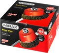 MIRAX 150 мм, витая стальная латунированная проволока 0.3 мм, чашечная щетка-крацовка для УШМ (35142-150) 0002153167