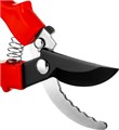 GRINDA G-31, 200 мм, закаленные лезвия, тефлоновое покрытие, зубцы на лезвии, пластиковые рукоятки, плоскостной секатор (40210) 0002184240