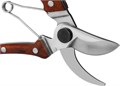 GRINDA P-17, 195 мм, из нержавеющей стали, с деревянными рукоятками, цельнокованый компактный плоскостной секатор, PROLine (423417) 0002184265