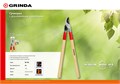 GRINDA W-700, длина 700 мм, закаленные лезвия, рукоятки из дерева высшего сорта, плоскостной сучкорез (40232) 0002184299