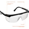 STAYER OPTIMA прозрачные защитные очки, открытые, оптический класс 1 (2-110451) 0002188962