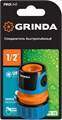 GRINDA TC-12, 1/2″, пластиковый с покрытием TPR, для шланга, быстросъемный соединитель, PROLine (8-426425) 0002278159