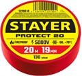 STAYER PROTECT-20, 19 мм х 20 м, 5 000 В, красная, изолента ПВХ, Professional (12292-R) 0003816422