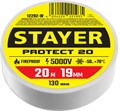 STAYER PROTECT-20, 19 мм х 20 м, 5 000 В, белая, изолента ПВХ, Professional (12292-W) 0003816423
