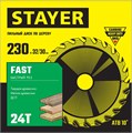 STAYER Fast, 230 x 32/30 мм, 24Т, быстрый рез, пильный диск по дереву (3680-230-32-24) 0004091961