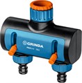 GRINDA TS-2, двухканальный 3/4″ - 1″ с внутренней резьбой, соединитель с внешней резьбой 3/4″ - 1, поливочный распределитель, PROLine (8-426312) 0006455378