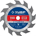 ЗУБР Стройрез, 190 х 30 мм, 12Т, пильный диск по строительной древесине, Профессионал (36931-190-30-12) 0006773467