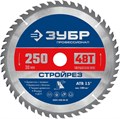 ЗУБР Стройрез, 250 х 30 мм, 48Т, пильный диск по строительной древесине, Профессионал (36931-250-30-48) 0006773472