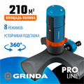 GRINDA RX-2, с шестерённой передачей, пластиковый, на подставке, стационарный распылитель, PROLine (429303) 0007208000
