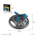 GRINDA RR-B, 3 сопла, на подставке, ударопрочный пластик, круговой распылитель, PROLine (429315) 0007208001