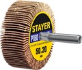 STAYER d 50 x 20 мм, P180, на шпильке d 6 мм, круг шлифовальный лепестковый (36607-180) 0008646299