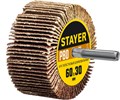 STAYER d 60 x 30 мм, P80, на шпильке d 6 мм, круг шлифовальный лепестковый (36608-080) 0008646302