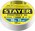 STAYER PROTECT-10, 15 мм х 10 м, 5 000 В, белая, изолента ПВХ, Professional (12291-W) 0009355627
