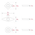 KRAFTOOL Precision-3, 3 предм., набор ручных резцов по дереву (18369) 00010115568