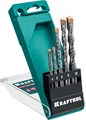 KRAFTOOL Extreme, 5 шт: 4-5-6-8-10 мм, трехгранный хвостовик, набор сверл по бетону (29166-H5) 00010202661