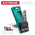 KRAFTOOL Extreme, 5 шт: 4-5-6-8-10 мм, трехгранный хвостовик, набор сверл по бетону (29166-H5) 00010202661