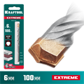 KRAFTOOL Extreme, 6 х 100 мм, трехгранный хвостовик, сверло по бетону (29166-100-06) 00010274189