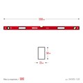ЗУБР АТЛАНТ, 1200 мм, уровень с усиленным профилем (34585-120) 00010802697