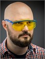 ЗУБР ПРОТОН жёлтые защитные очки, открытые, защита от царапин, UV 380, оптический класс 1, Профессионал (110482) 00011004291