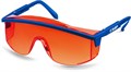 ЗУБР ПРОТОН красные защитные очки, открытые, защита от царапин, UV 400, оптический класс 1, Профессионал (110483) 00011004292