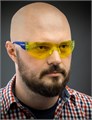 ЗУБР БАРЬЕР жёлтые защитные очки, открытые, защита от царапин и запотевания, UV 450, оптический класс 1, Профессионал (110488) 00011004296