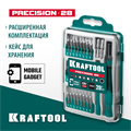 KRAFTOOL Precision-28, 28 предм., отвертка для точных работ (25677) 00012013852