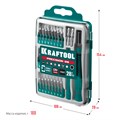 KRAFTOOL Precision-28, 28 предм., отвертка для точных работ (25677) 00012013852