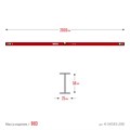 ЗУБР ДВУТАВР, 2000 мм, двутавровый, уровень с усиленным профилем (4-34583-200) 00012386307