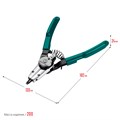 KRAFTOOL Universal 8-in-1, внешний/внутренний, съемник стопорных колец (22813) 00012409207