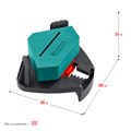 KRAFTOOL CCS, два диапазона зажима 10 - 22/22 - 40 мм, 2 шт, пружинный угловой зажим (32205) 00012787434