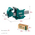 KRAFTOOL STEEL, 150 мм, стальные слесарные тиски (32701-150) 00012787562