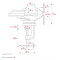 KRAFTOOL Mini, 65 мм, прецизионные тиски на струбцине (32713-75) 00012787577