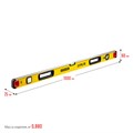 STAYER PRO STABIL, 1000 мм, усиленный профиль, магнитный уровень с поворотным глазком, Professional (3480-100) 00013492011