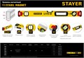 STAYER PRO STABIL, 1500 мм, усиленный профиль, магнитный уровень с поворотным глазком, Professional (3480-150) 00013492012