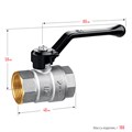 ЗУБР d 1/2″, ручка-рычаг, шаровой кран (51322-1/2) 00013529310