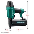 KRAFTOOL F18/50C, пневматический нейлер-степлер 18Ga 2-в-1 для скоб тип 55 и гвоздей тип 300, (31962) 00014690679
