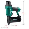 KRAFTOOL F18/50, пневматический нейлер для гвоздей 18Ga тип 300 (15-50 мм), (31961) 00014690699