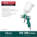 KRAFTOOL AirFlat, LVLP, 1.4 мм, пневматический краскопульт с верхним бачком (06524-1.4) 00015667729