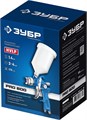 ЗУБР PRO 600, HVLP, 1.4 мм, пневматический краскопульт с верхним бачком (06563-1.4) 00015667735