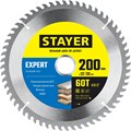 STAYER Expert, 200 x 32/30 мм, 60Т, точный рез, пильный диск по дереву (3682-200-32-60) 00015908563