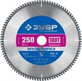 ЗУБР Мультирез, 250 x 30 мм, 100Т, пильный диск по алюминию, Профессионал (36907-250-30-100) 00015955642