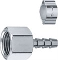 ЗУБР штуцер ″елочка″, 6 мм - 1/4″F, переходник с обжимным хомутом, Профессионал (64923-1/4-06) 00015998159