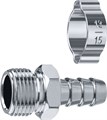 ЗУБР штуцер ″елочка″, 10 мм - 3/8″M, переходник с обжимным хомутом, Профессионал (64924-3/8-10) 00015998166