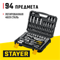 STAYER AUTO 94, 94 предм., (1/2″+1/4″), универсальный набор инструмента, Professional (27760-H94) 00016009846