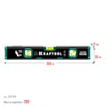 KRAFTOOL KOMPAKT-300, 300 мм, усиленный профиль, с зеркальным глазком, компактный магнитный уровень (34784) 00016030050