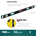 KRAFTOOL A-RATE CONTROL, 1500 мм, точность 0.3 мм/м, с инновационным зеркальным глазком, сверхпрочный уровень (34986-150) 00016053777