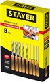 STAYER Wood Master, 8 предм., набор ручных резцов по дереву, Professional (1836) 00016058068