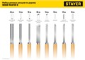STAYER Wood Master, 8 предм., набор ручных резцов по дереву, Professional (1836) 00016058068