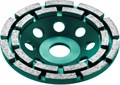 KRAFTOOL Double, d 125 мм, двухрядная алмазная шлифовальная чашка, INDUSTRIAL (33369-125) 00016074000